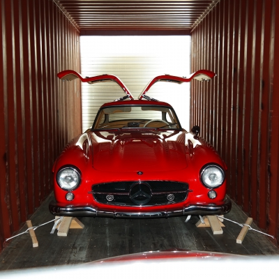 Mercedes 300SL Gullwing shipping overseas